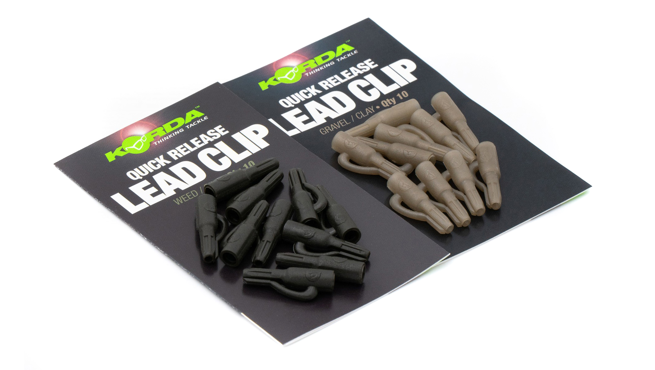 Korda Basix Lead Clip Leaders – 5 Pack – Carp Fishing Tackle (KBX020-KD)