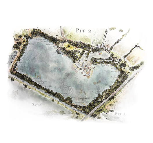 HERONS | COLNE VALLEY PIT 2 MAP