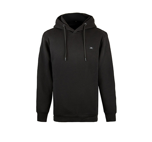 FORTIS | BLACK MINIMAL HOODIE