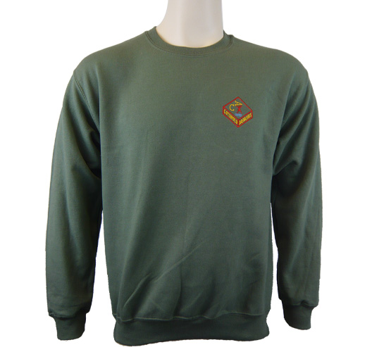COTSWOLD AQUARIUS | OLIVE SWEATSHIRT
