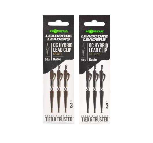 KORDA | KABLE LEADCORE LEADER QC SWIVEL - 50CM
