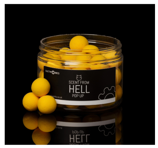BAITWORKS | SCENT FROM HELL POP UPS (SWEETCORN YELLOW)- IN STORE ONLY