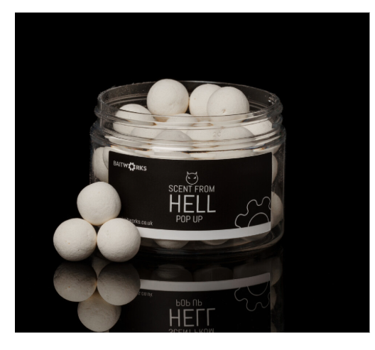 BAITWORKS | SCENT FROM HELL POPS UPS (WHITE)-IN STORE ONLY